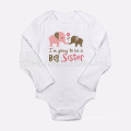 100% coton Sublimation Blank Baby Onesie manches longues